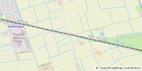 Map of Gilberdyke, East Yorkshire