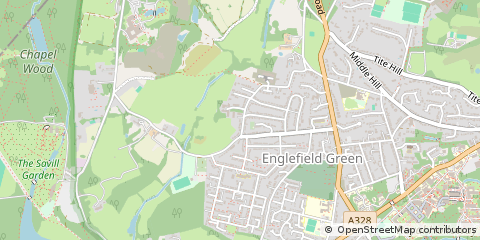 Map of Egham