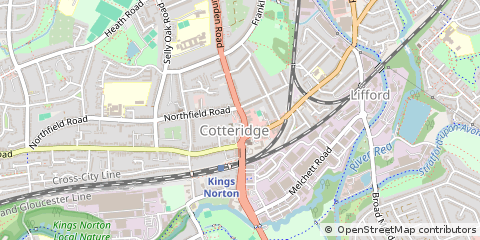 Map of Birmingham, West Midlands