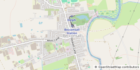 Map of Preston, Lancashire
