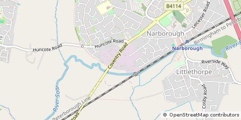 Map of Leicester, Leics