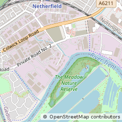 Map of Nottingham, Nottinghamshire
