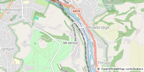 Map of Stroud, Gloucestershire