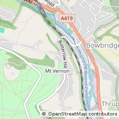 Map of Stroud, Gloucestershire