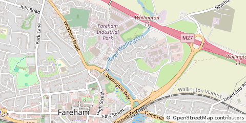 Map of Fareham, Hampshire