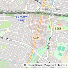 Map of Orpington, Kent