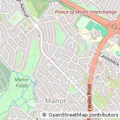 Map of Sheffield, South Yorkshire