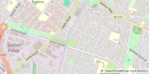 Map of Tweendykes Road, Hull