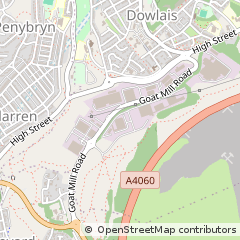 Map of Merthyr Tydfil