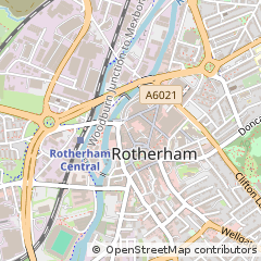 Map of Rotherham