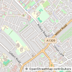 Map of Cambridge, Cambridgeshire