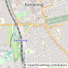 Map of Kettering, Northamptonshire