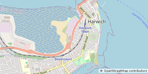 Map of Harwich, Essex