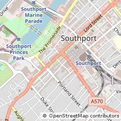 Map of Southport, Merseyside