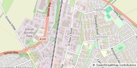 Map of Huntingdon, Cambridgeshire