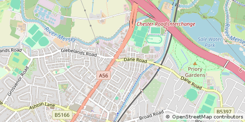Map of Sale, Greater Manchester