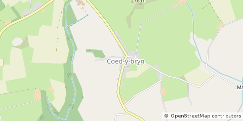 Map of Llandysul, Ceredigion