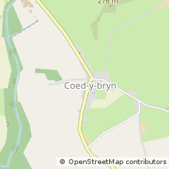 Map of Llandysul, Ceredigion