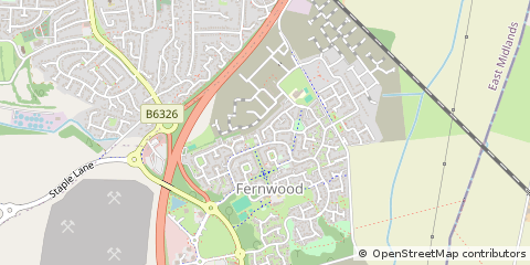 Map of Newark, Nottinghamshire