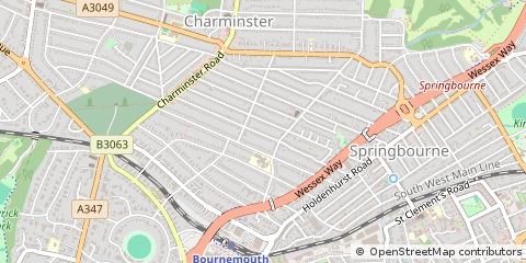 Map of Bournemouth