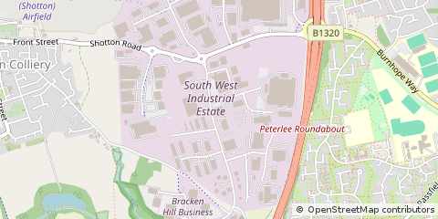 Map of Peterlee