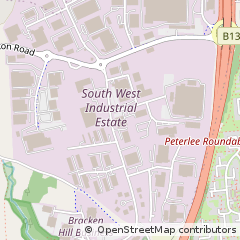 Map of Peterlee