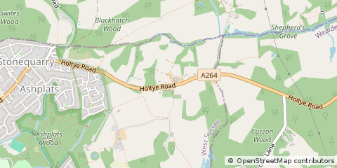 Map of East Grinstead, West Sussex