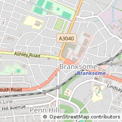Map of Poole, Dorset