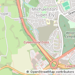 Map of Cardiff