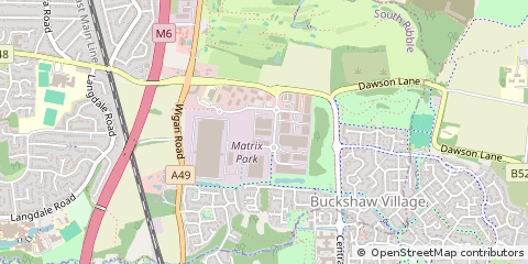 Map of Chorley, Lancashire