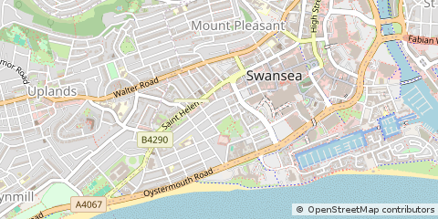 Map of Swansea