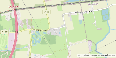 Map of Upminster, Essex