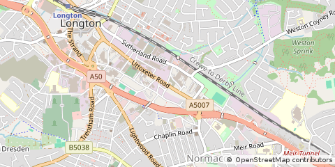 Map of Stoke-on-Trent
