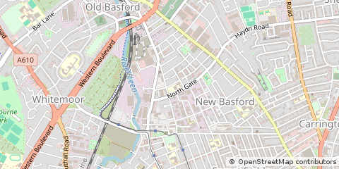 Map of Nottingham