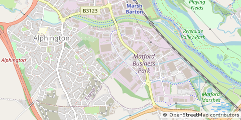 Map of Exeter