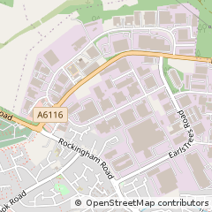 Map of Corby, Northants