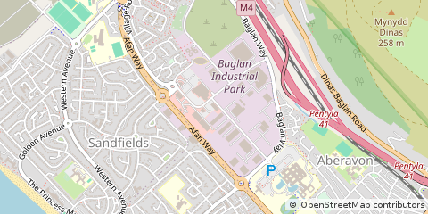 Map of Port Talbot