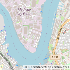 Map of Rochester, Kent