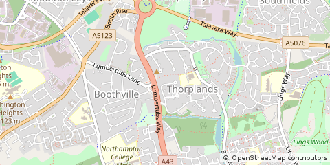 Map of Northampton