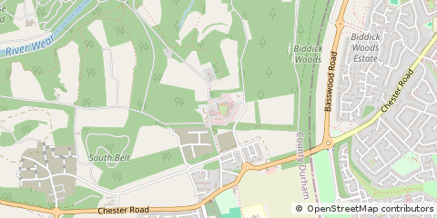 Map of Bournmoor, County Durham