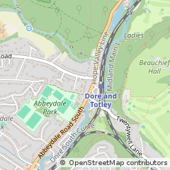 Map of Sheffield, South Yorkshire