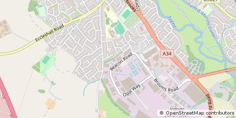 Map of Stone, Staffordshire