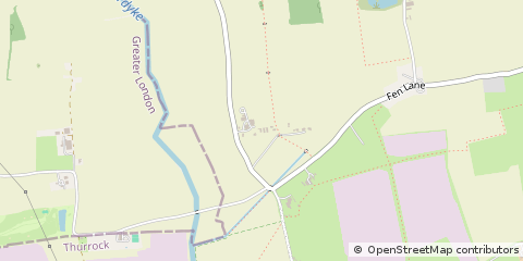 Map of Upminster, Essex
