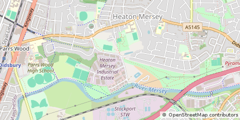 Map of Stockport, Cheshire