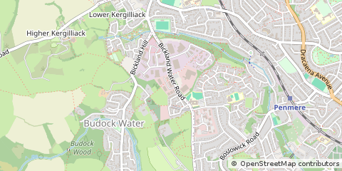 Map of Falmouth, Cornwall