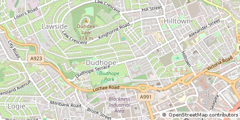 Map of Dundee
