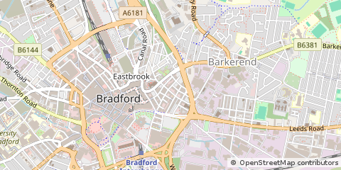 Map of Bradford