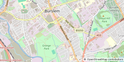 Map of Bury, Lancashire