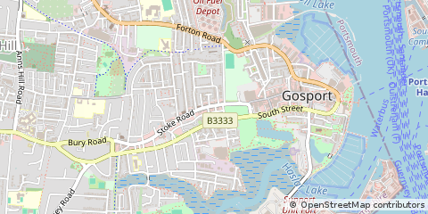 Map of Gosport, Hampshire