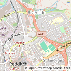 Map of Redditch, Worcestershire